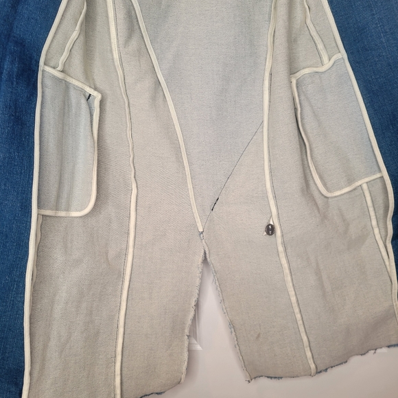 NUNUNU Kids Unisex DENIM MILITARY COAT SIZE 8/9 - Picture 7 of 13